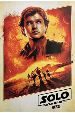 Solo A Star Wars Story (2018) 4 AFİŞ - POSTER ( FOLYO ) - AFİŞ - POSTER-5814