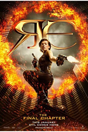 Resident Evil The Final Chapter (2017) 2 AFİŞ - POSTER ( FOLYO ) - AFİŞ - POSTER-5409