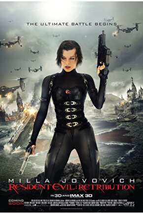 Resident Evil Retribution (2012) 4 AFİŞ - POSTER ( FOLYO ) - AFİŞ - POSTER-5407