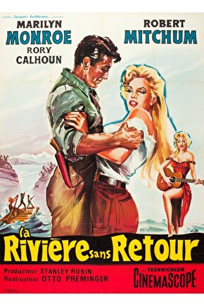 River of No Return (1954) 4 AFİŞ - POSTER ( FOLYO ) - AFİŞ - POSTER-5468