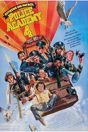 Police Academy 4 Citizens on Patrol (1987) ( FOLYO ) - AFİŞ - POSTER-5149