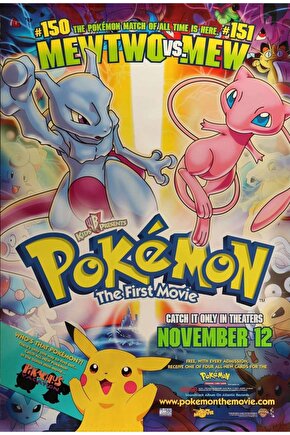 Pokemon the First Movie (1999) ( FOLYO ) - AFİŞ - POSTER-5139