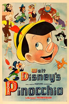 Pinocchio (1940) ( FOLYO ) - AFİŞ - POSTER-5044