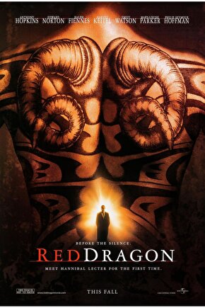 Red Dragon (2002) 1 AFİŞ - POSTER ( FOLYO ) - AFİŞ - POSTER-5361