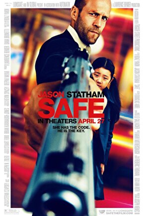 Safe (2012) 1 AFİŞ - POSTER ( FOLYO ) - AFİŞ - POSTER-5553