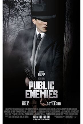 Public Enemies (2009) AFİŞ - POSTER ( FOLYO ) - AFİŞ - POSTER-5223