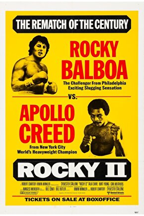 Rocky II (1979) 2 AFİŞ - POSTER ( FOLYO ) - AFİŞ - POSTER-5507