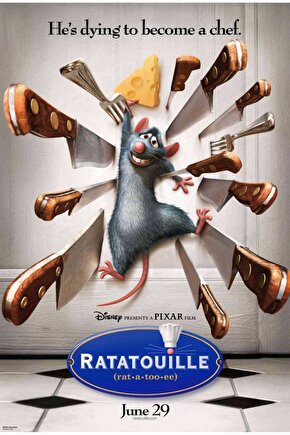 Ratatouille (2007) 0004 AFİŞ - POSTER ( FOLYO ) - AFİŞ - POSTER-5315