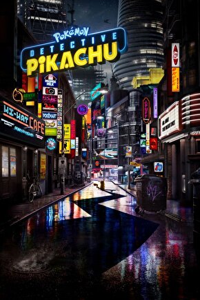 Pokemon Detective Pikachu (2019) 1 ( FOLYO ) - AFİŞ - POSTER-5132