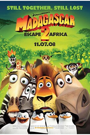 Madagascar Escape 2 Africa (2008) ( FOLYO ) - AFİŞ - POSTER-4453