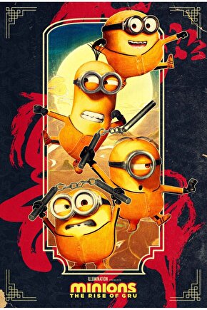 Minions The Rise of Gru (2022) 4 ( FOLYO ) - AFİŞ - POSTER-4615