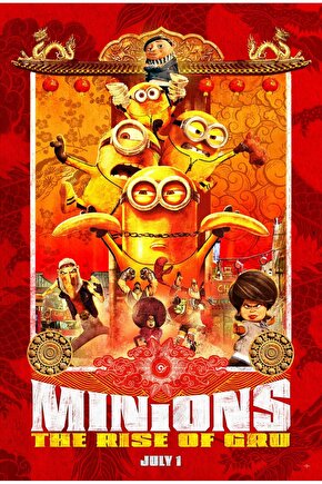 Minions The Rise of Gru (2022) 3 ( FOLYO ) - AFİŞ - POSTER-4614