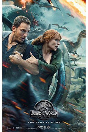 Jurassic World Fallen Kingdom (2018) 2 ( FOLYO ) - AFİŞ - POSTER-4065