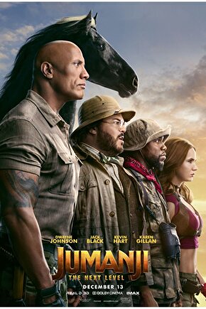 Jumanji The Next Level (2019) 3 ( FOLYO ) - AFİŞ - POSTER-4025