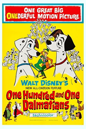 One Hundred and One Dalmatians (1961) ( FOLYO ) - AFİŞ - POSTER-4916