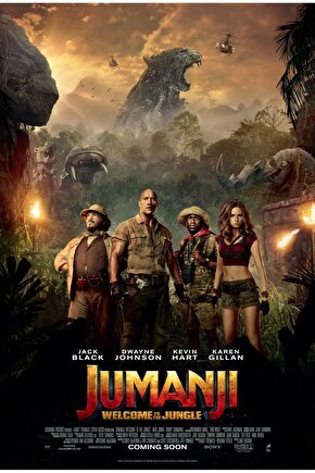 Jumanji Welcome to the Jungle (2017) ( FOLYO ) - AFİŞ - POSTER-4030