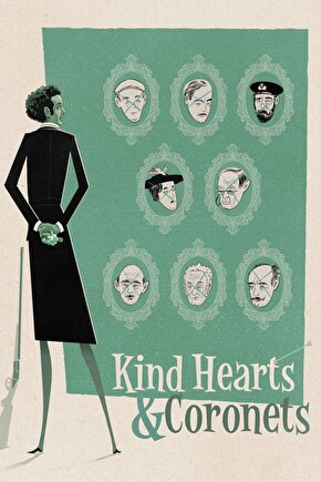 Kind Hearts and Coronets (1949) 1 ( FOLYO ) - AFİŞ - POSTER-4156