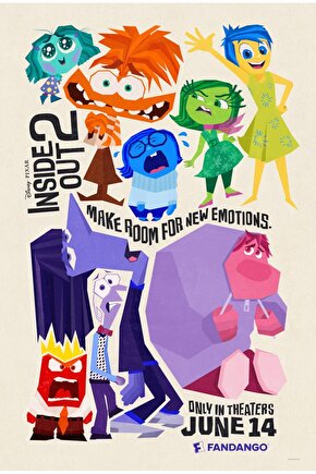 Inside Out 2 (2024) 0012 ( FOLYO ) - AFİŞ - POSTER-3791