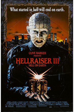 Hellraiser III Hell on Earth (1992) ( FOLYO ) - AFİŞ - POSTER-3472