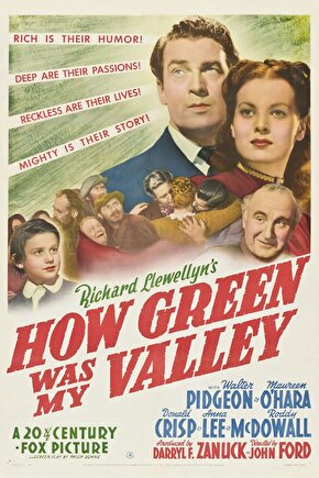 How Green Was My Valley (1941) 1 ( FOLYO ) - AFİŞ - POSTER-3624