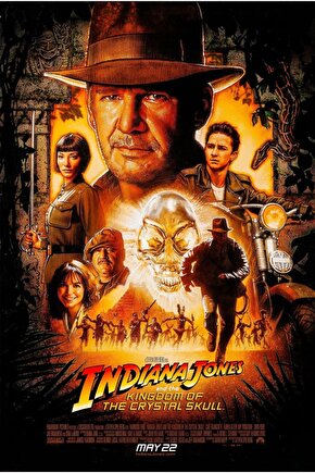 Indiana Jones and the Kingdom of the Crystal Skull (2008) ( FOLYO ) - AFİŞ - POSTER-3764