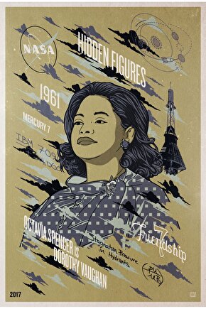 Hidden Figures (2016) 1 ( FOLYO ) - AFİŞ - POSTER-3501