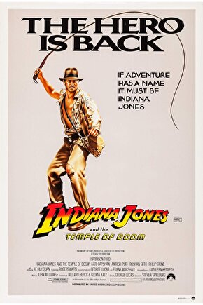 Indiana Jones and the Temple of Doom (1984) 2 ( FOLYO ) - AFİŞ - POSTER-3770