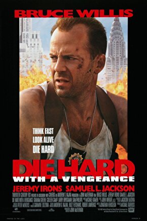 Die Hard With A Vengeance (1995) 1 ( FOLYO ) - AFİŞ - POSTER-2482