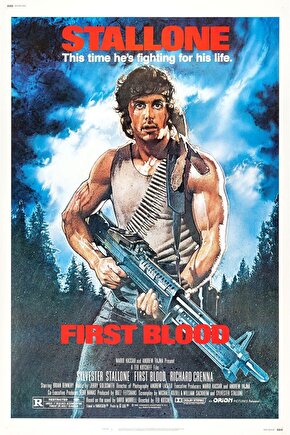 First Blood (1982) 1 ( FOLYO ) - AFİŞ - POSTER-2868