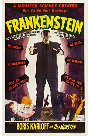 Frankenstein (1931) 2 ( FOLYO ) - AFİŞ - POSTER-2907