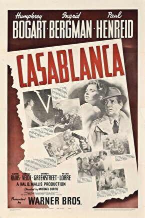 Casablanca (1942) 6 ( FOLYO ) - AFİŞ - POSTER-2061