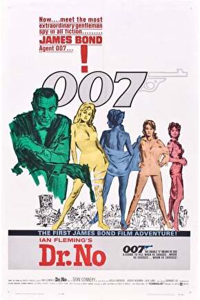 Dr. No (1962) 3 ( FOLYO ) - AFİŞ - POSTER-2548