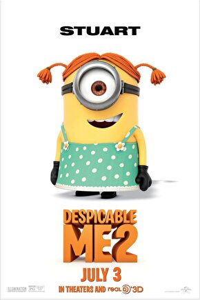 Despicable Me 2 (2013) 7 ( FOLYO ) - AFİŞ - POSTER-2442