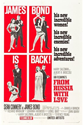 From Russia with Love (1963) 5 ( FOLYO ) - AFİŞ - POSTER-2963