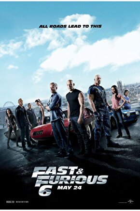 Fast & Furious 6 (2013) ( FOLYO ) - AFİŞ - POSTER-2806