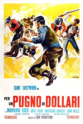 A Fistful of Dollars (1964) 4 ( FOLYO ) - AFİŞ - POSTER-1087