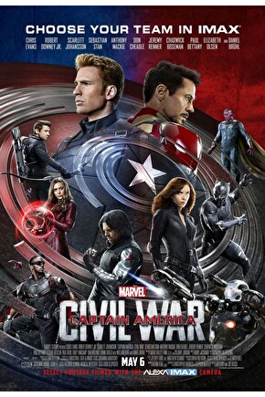 Captain America Civil War (2016) 8 ( FOLYO ) - AFİŞ - POSTER-1974