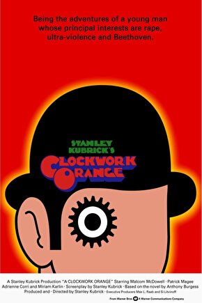 A Clockwork Orange (1971) 1 ( FOLYO ) - AFİŞ - POSTER-1077