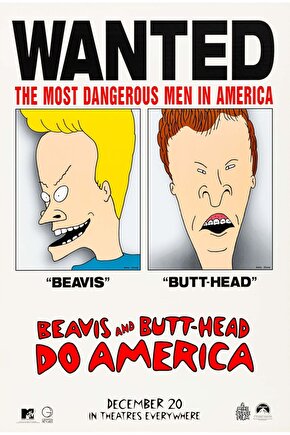 Beavis and Butt-Head Do America (1996) 1 ( FOLYO ) - AFİŞ - POSTER-1714