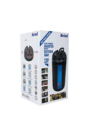 Isb01 Pm-19826 12 Volt - 150 Watt Usbli Çakmaktan Araç Power Inverter (Işbaşı)