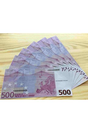 500 Euro 1 Deste 100 Adet Yapay Para 50000 Euro Kına Parası