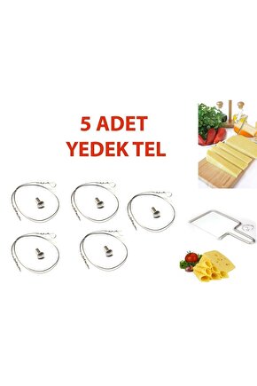 Peynir, Kaşar Kesme Aparatı Yedek Teli 5 Adet Yedek Tel (sadece Yedek Tel Olarak Gönderilmektedir)