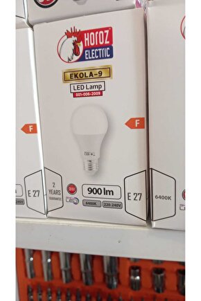 Led Ampul 9 Watt Beyaz 6400 Kelvin 3 Adet