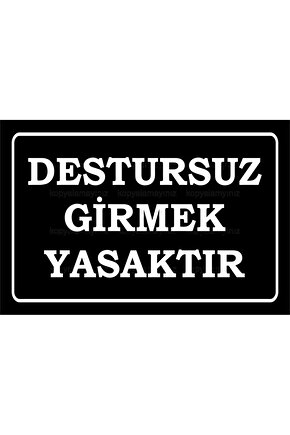 destursuz girmek yasaktır uyarı levhası komik sözler duvar yazıları retro ahşap poster tablo