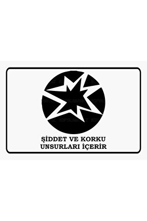 rtük tv uyarıları şiddet ve korku komik sözler duvar yazıları retro ahşap poster tablo