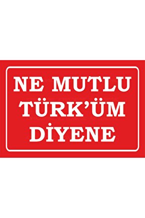 ne mutlu türküm diyene mustafa kemal atatürk duvar yazıları retro ahşap poster tablo