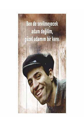 kemal sunal yeşilçam türk sineması replikler ev dekorasyon tablo mini retro ahşap poster