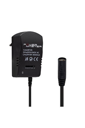 Akdenizpos  Kg01 Pm-18745 3 Volt - 12 Volt - 3 Amper Çok Uçlu Ayarlı Kademeli Adaptör (Yeni) Mod