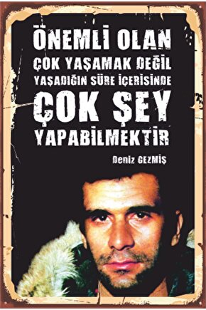 Deniz Gezmiş Devrim Retro Ahşap Poster