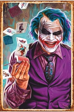 The Joker Retro Ahşap Poster